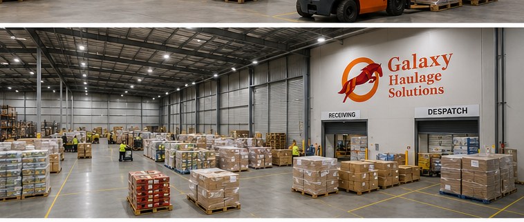 Galaxy Haulage Solutions dispatch and loading area